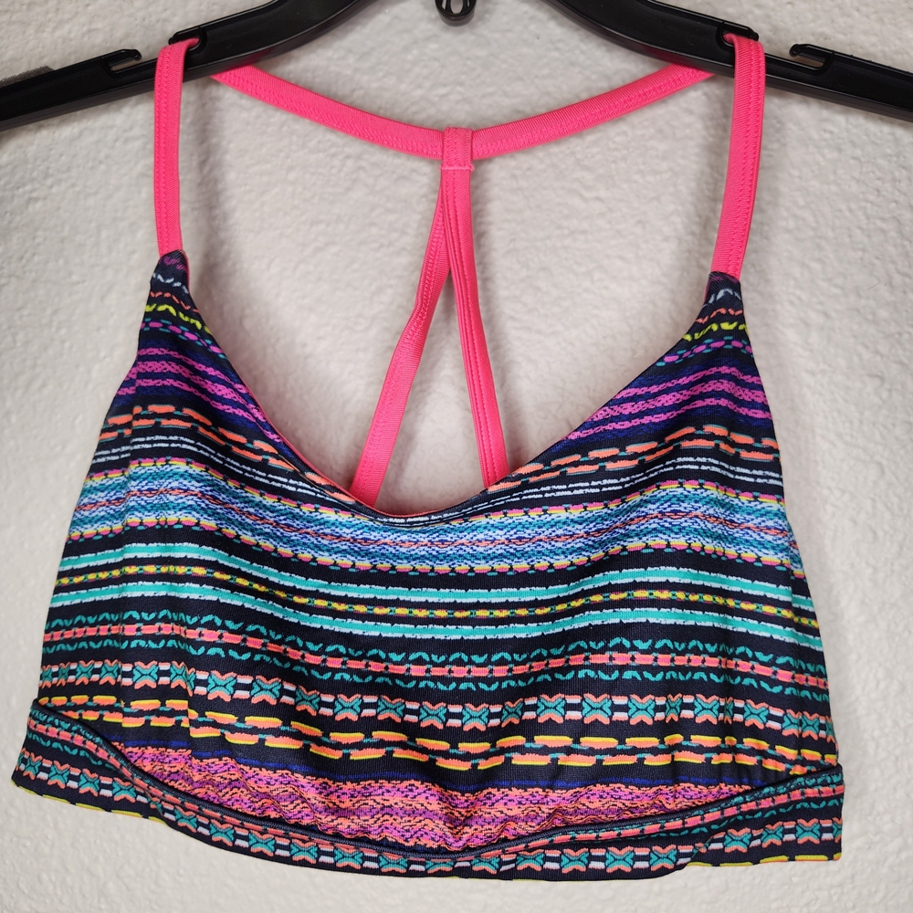 Old Navy Multicolor Striped Bralette / Sports Bra Womens Soze Medium